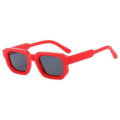 Lunettes de soleil carrées rétro UV400 - Verres transparents