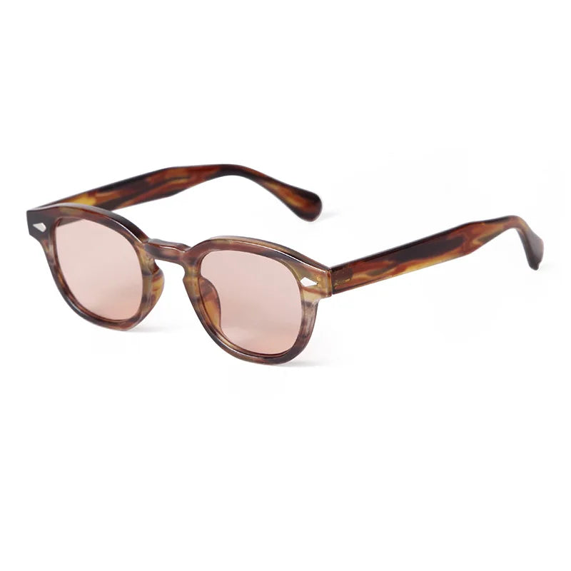 Lunettes de soleil rondes vintage JNPCXI - Rétro dégradé UV400