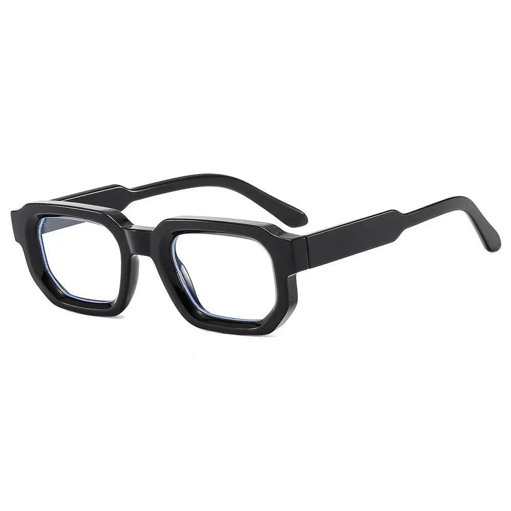 Lunettes de soleil carrées rétro UV400 - Verres transparents