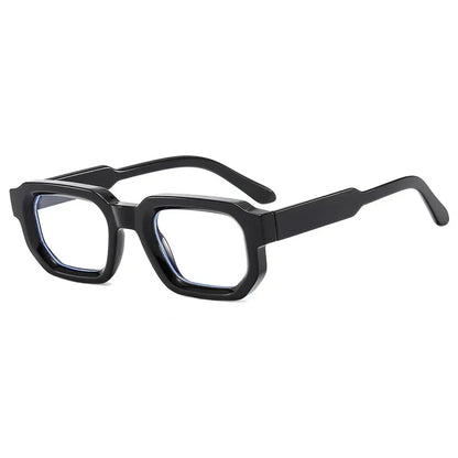 Lunettes de soleil carrées rétro UV400 - Verres transparents