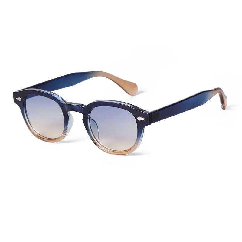Lunettes de soleil rondes vintage JNPCXI - Rétro dégradé UV400