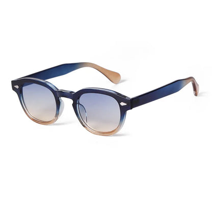 Lunettes de soleil rondes vintage JNPCXI - Rétro dégradé UV400