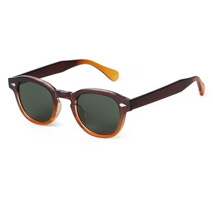 Lunettes de soleil rondes vintage JNPCXI - Rétro dégradé UV400